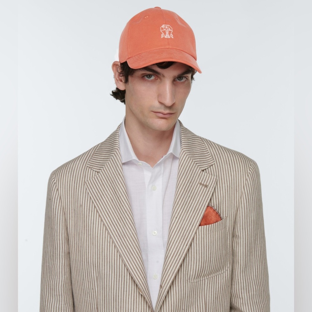 Brunello Cucinelli - Embroidered cotton baseball cap - Picture 2 of 8